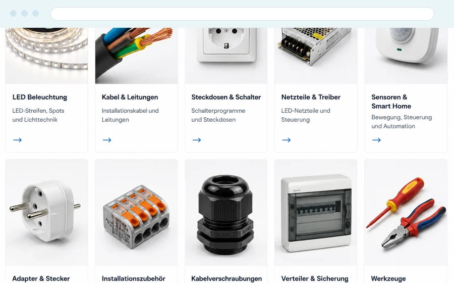 Screenshot der Demo 06 Shopify-Startshop