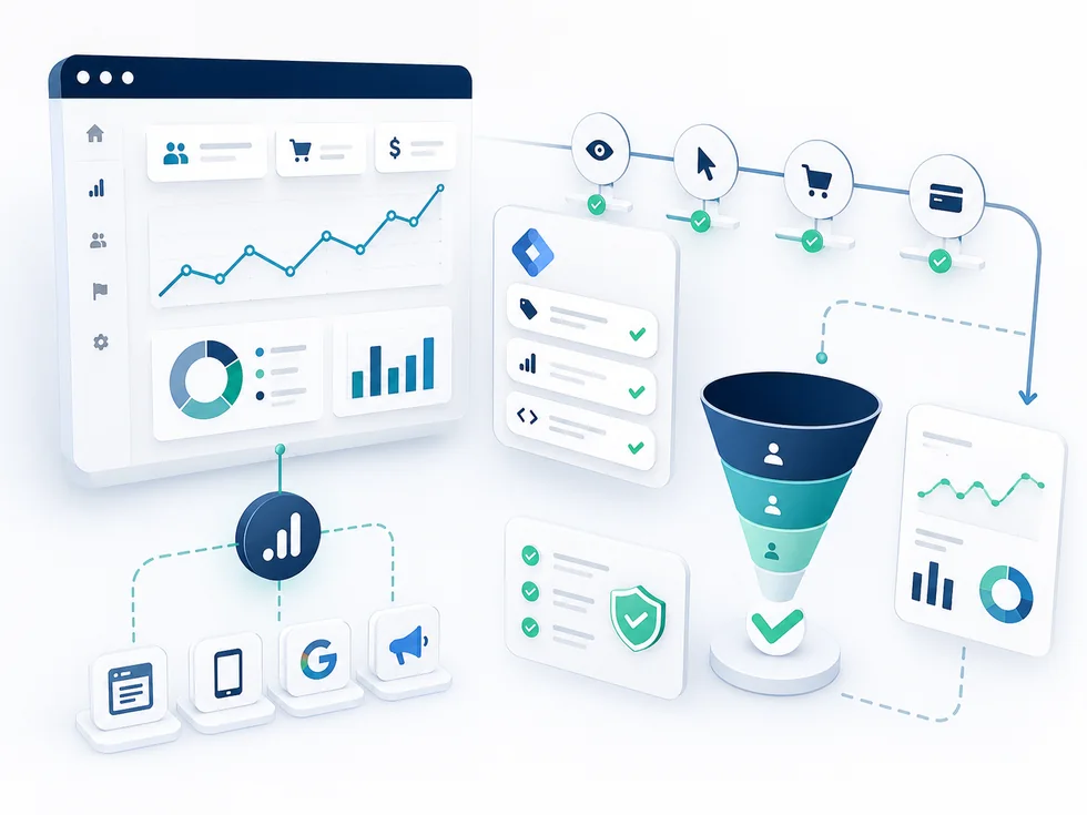 Tracking vor Skalierung mit Analytics, Tag Manager, Funnel und Conversion-Messung