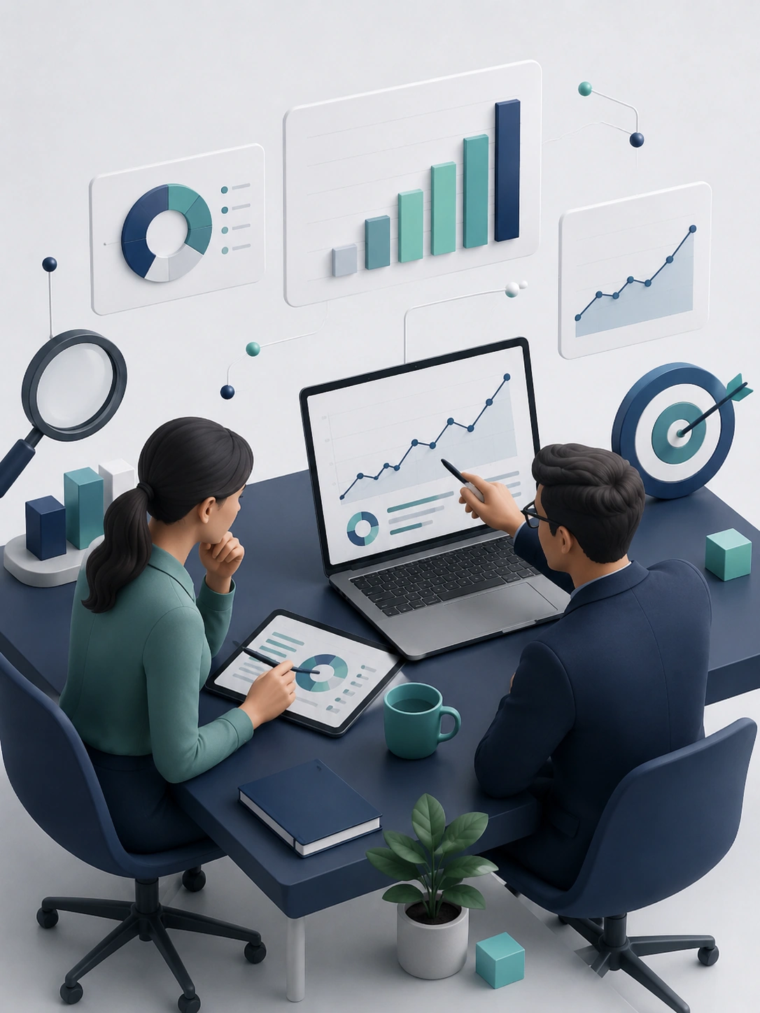 3D-Szene für Datenqualität und sauberes Tracking