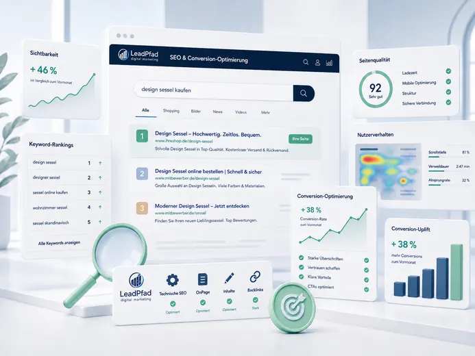 SEO, Rankings, Seitenqualität und Conversion-Optimierung